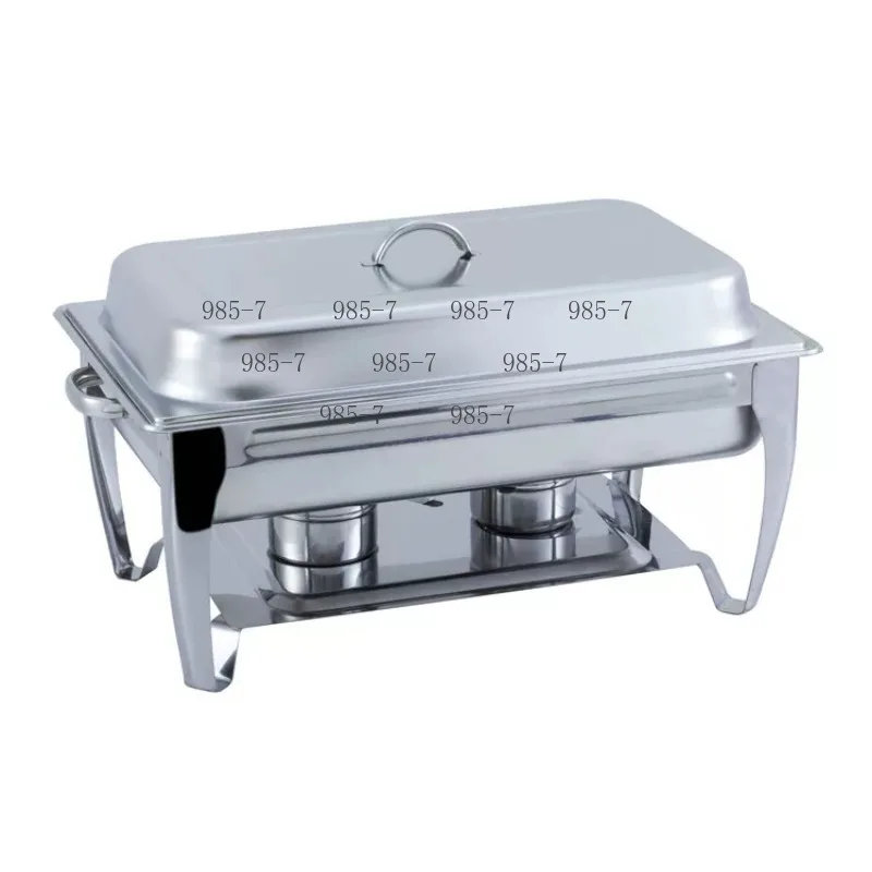 Electric Heating Square Insulation Stove, All-steel Uncovered Buffet Stove for Self-service Tableware