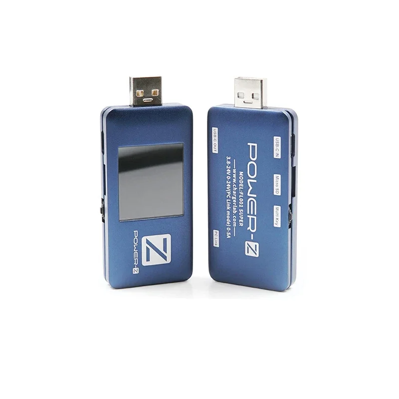 unique ChargerLAB POWER-Z USB PD Tester FL001C Charger Voltage Current Meter Power Back Test USB-C Port Support PD2.0/P