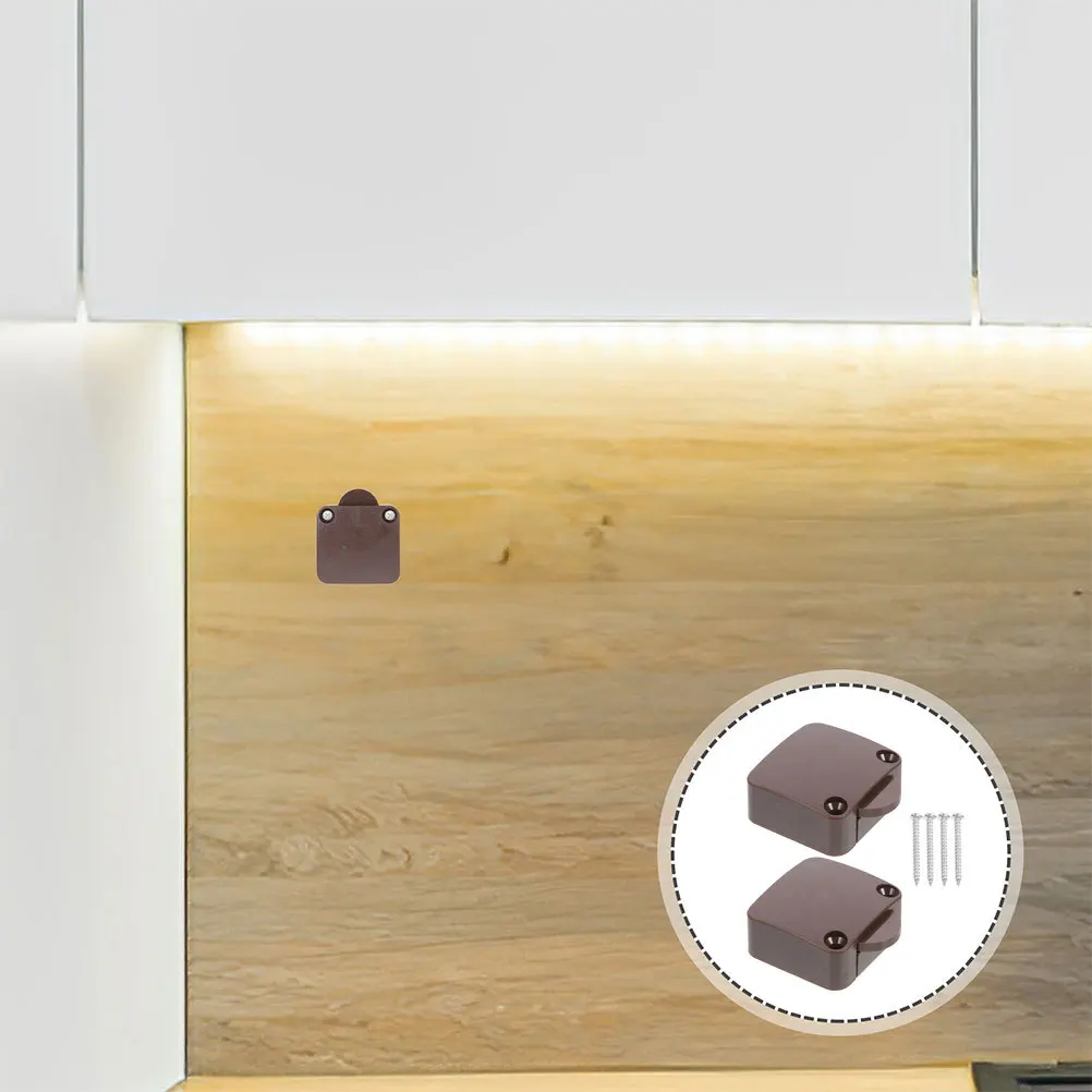 

2Pcs Cabinet Light on Off Door Switch Electrical Closet Wardrobe Door Sensor for Drawer Kitchen Light Automatic 12V Lamp