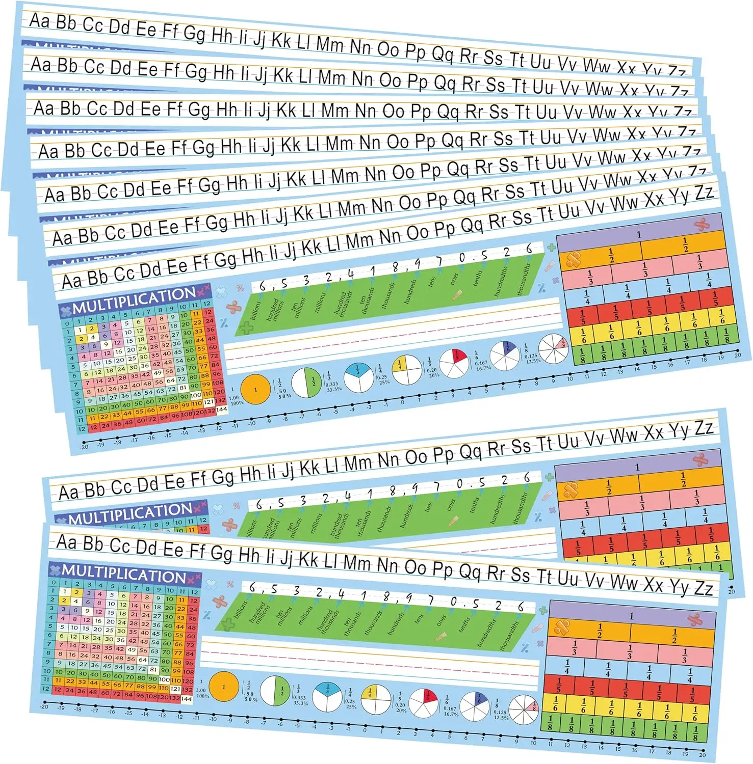 

Desk Nameplate Tags Stickers 4x14 Inch- Colorful Desk Toppers Nameplates Waterproof Desk Name Tags Classroom Nameplates Sticker