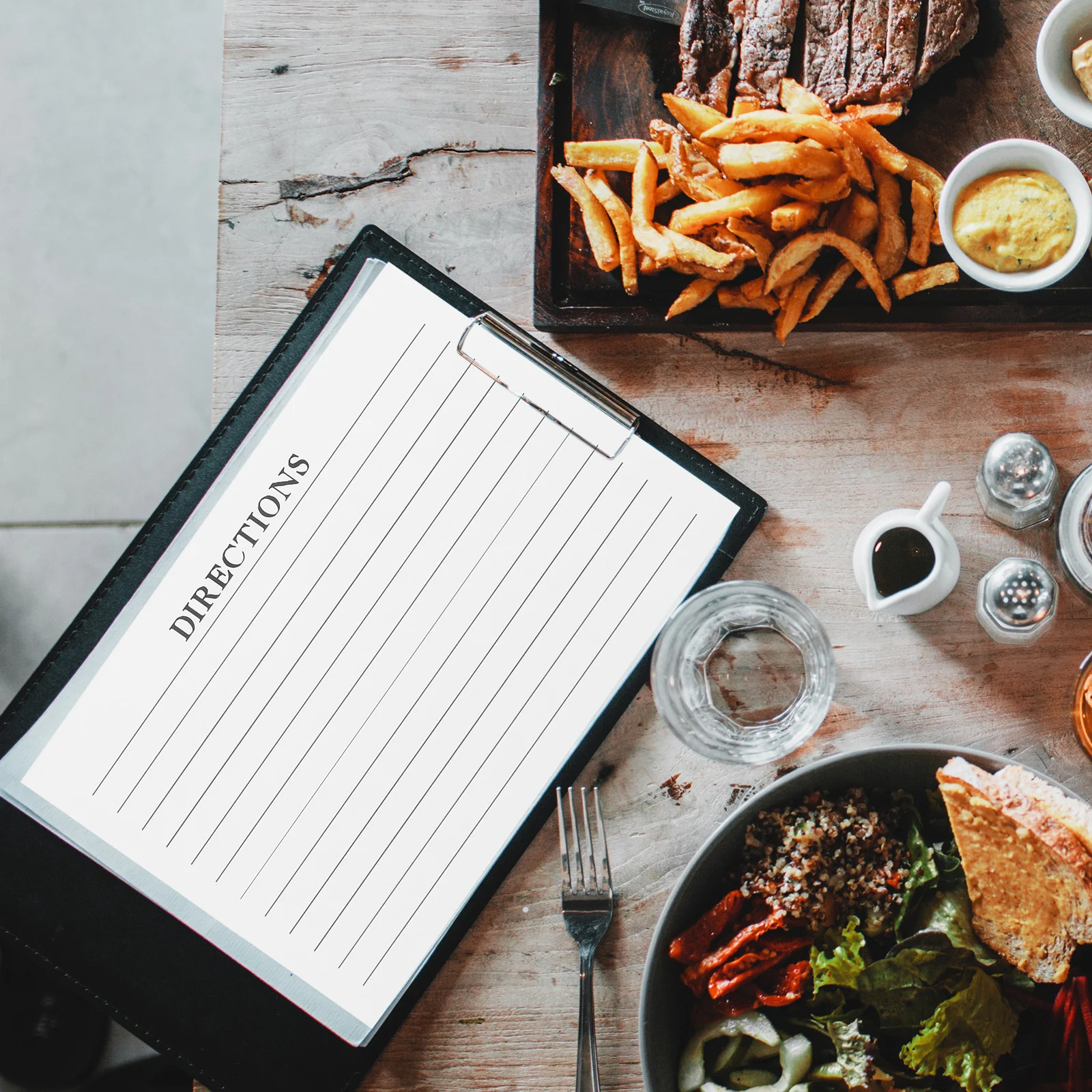 50Pcs Paper Recipe Cards Convenient Blank Food Note Sheets for Cooking Methods Vocabulary Journaling Daily Reminders Kitchen