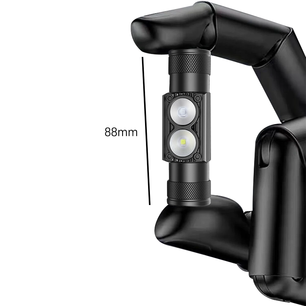 White Blue LED Headlamp Mini Flash night light fishing High Power Headlight 18650 Type C USB Head Torch catch fish Flashlight