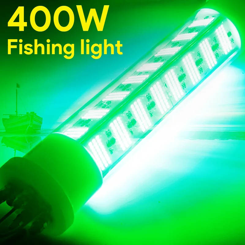 

12V 400W led fishing light sea light underwater fishing light battery squid fishing lure lamps