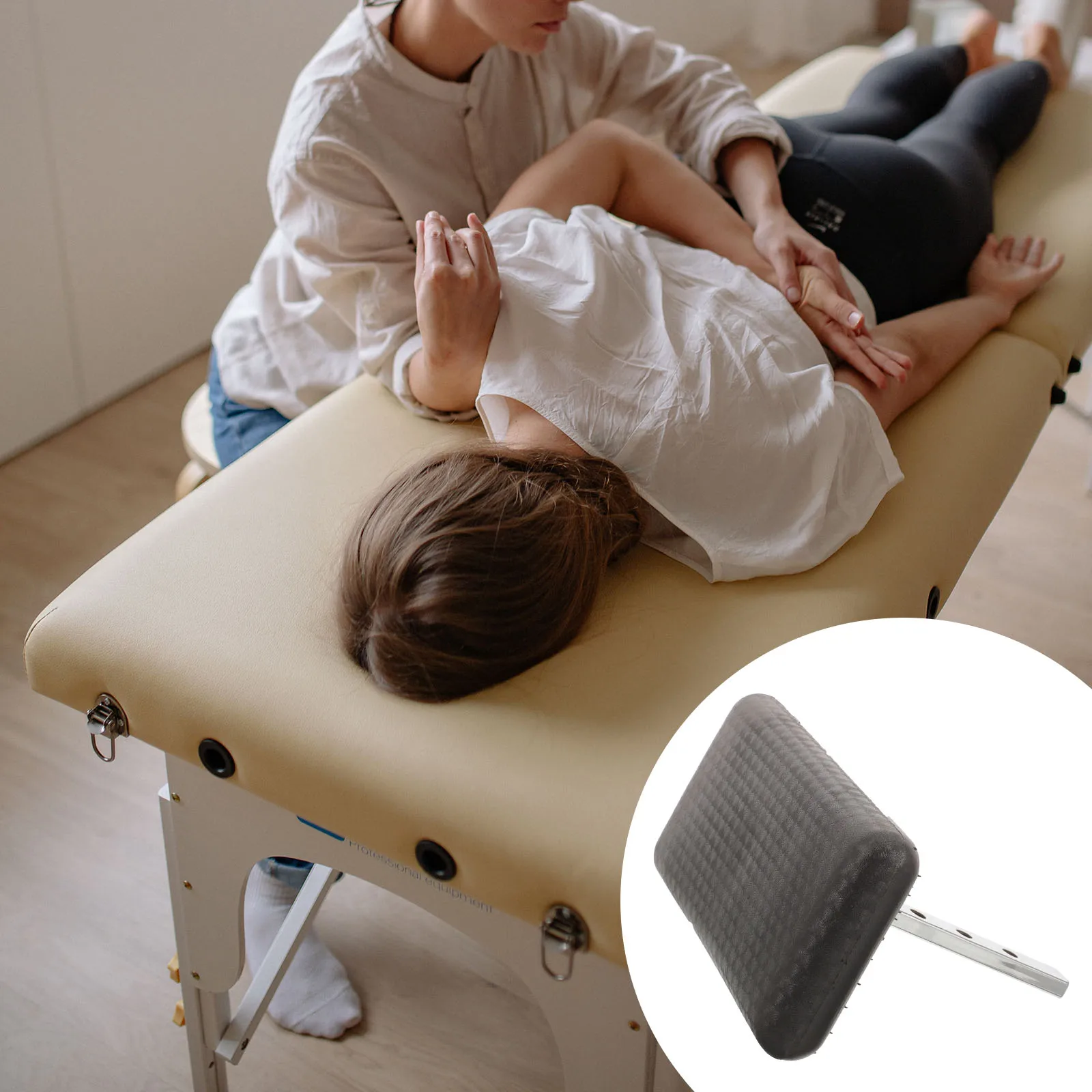 

Shampoo Bed Pillow Replacement Massage Bed Lift Attachment Hair Salon Barber Shop Supplies Durable Iron Pu Material Easy Install
