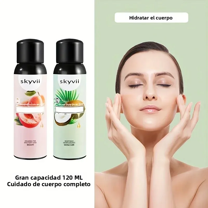 Loción Corporal en Spray de Durazno/Coco de 120 ml - Fragancia Ligera, Hidratante y Nutritiva para el Cuidado de la Piel