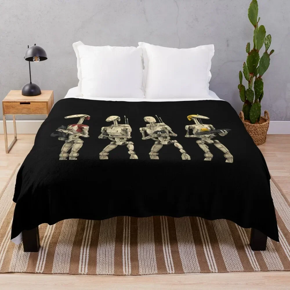 

B1 Battle Droids Throw Blanket Decorative Sofa Decorative Sofas Bed Blankets