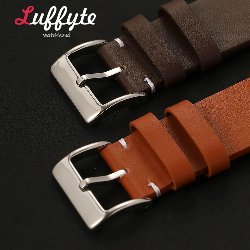 16mm 18mm 20mm 22mm Watch Band Accessory Metal Tang Buckle Strap Stainless Steel Polished Silvery Watch Buckles view 2