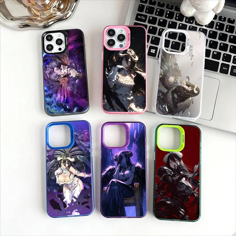 

Anime A-Albedo O-Overlord Phone Case Unique Holographic Rainbow iPhone 11-16 Pro Max TPU Case. Slim Fit, Shockproof, Skin-friend