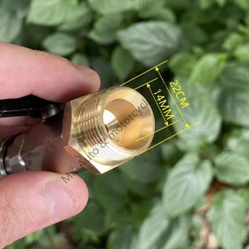 F62F Professional 1/4 Inch Valves Hose Adapter Connector Coupler Leak Proof Design Heavy Duty Metal Vehicle Wash Accessories