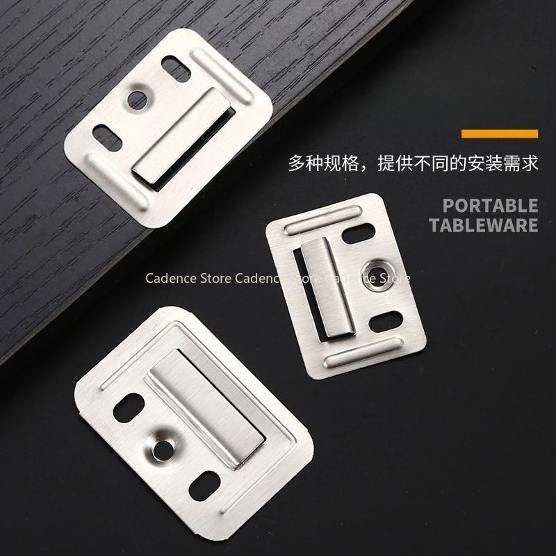 

100 шт., соединитель для настенной панели из бамбукового волокна, пряжка для мебели, встроенный зажим из нержавеющей стали