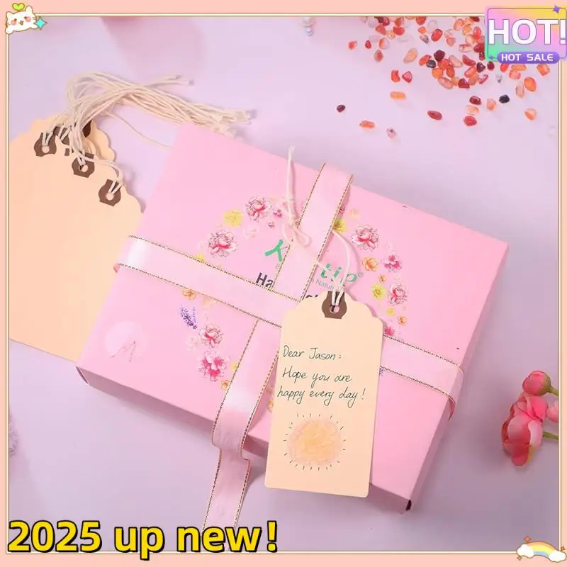 Classy-240Pcs 4 3/4 X 2 3/8In Manila Labels Shipping Labels Cardboard Labels With String Hanging Labels With Reinforced Holes