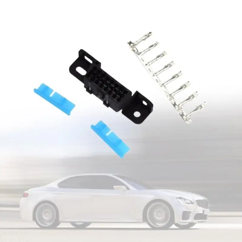G7NA Automotive OBD2 16pin Female Connector Diagnostic Plug Tool With Terminals Tabs