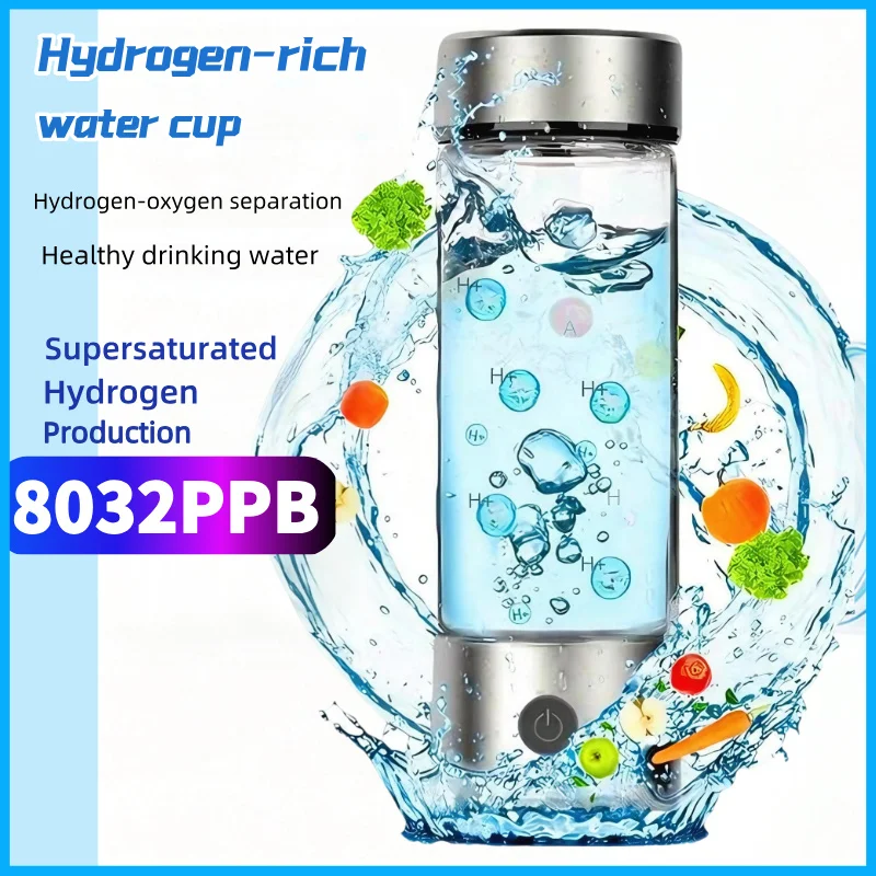 

Portable Hydrogen Water Generator Bottle Rechargeable Electric Alkaline Ionizer Cup Hydrogen-Rich Water Health Care