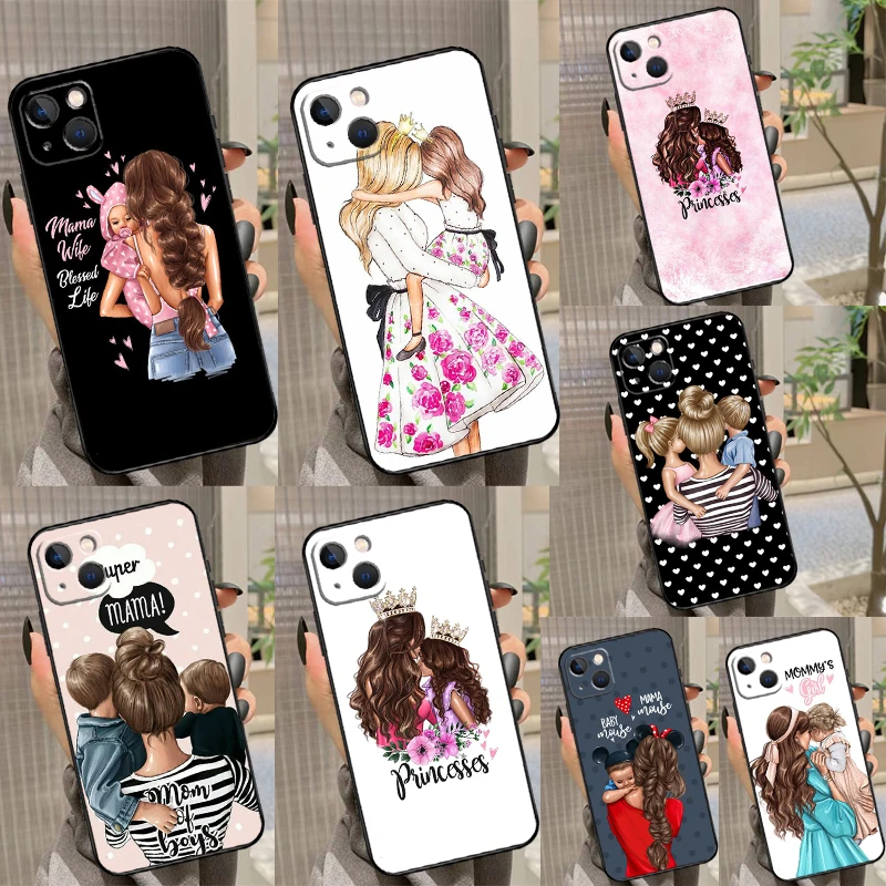 Beautiful Mother Daughter Son Case For Samsung Galaxy M51 M31 M21 M11 M16 M36 M56 M53 M12 M32 M52 M15 M35 M55 M14 M34 M54