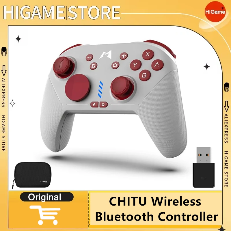 

MOBAPAD CHITU Wireless Bluetooth Controller Hall joystick Gamepad For Nintendo Switch PC Android iOS With HD Vibration Game D2