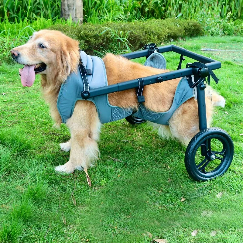 Medium Large Sized Pet Dog Wheelchair Back Legs Rehabilitation Walking Dogs Wheelchair Assistance Cart Adjustable Wheelchairs