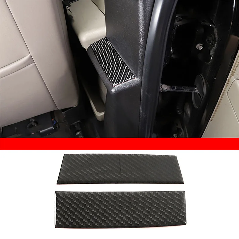 

For Hummer H2 2003-2007 soft carbon fiber car B-pillar decoration sticker interior protection accessories