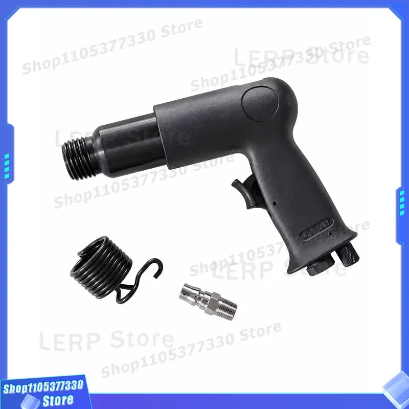 Heavy Duty Pneumatic Hammer Gouge Tool with Spring Holder Quick Coupling for Metal Chiseling Air Impact Wrench Attachment Kit