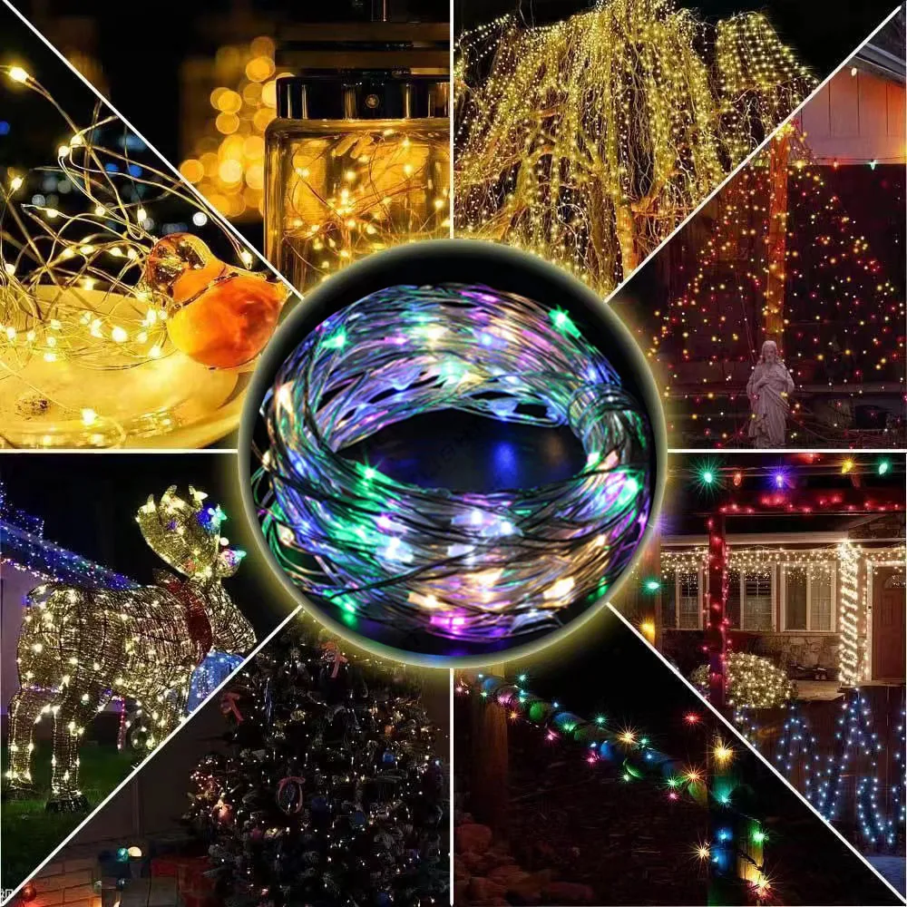 USB LED String Christmas Lights For Bedroom SK6812 WS2812B RGB Led Light Bluetooth Music Full Color Addressable Individually 5V