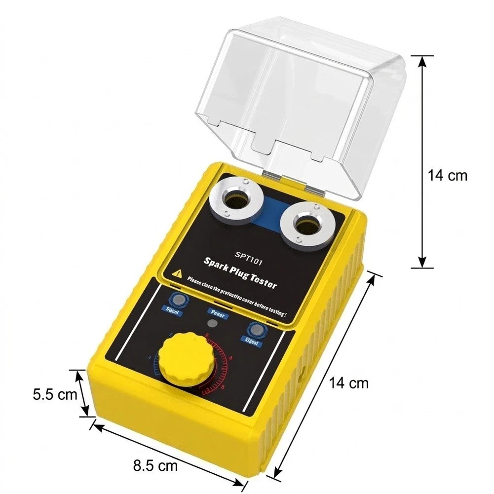 For Autool SPT101 Dual-Hole Engine Ignition Components Tester for Simultaneous Spark Testing at Adjustable 0-6000 RPM