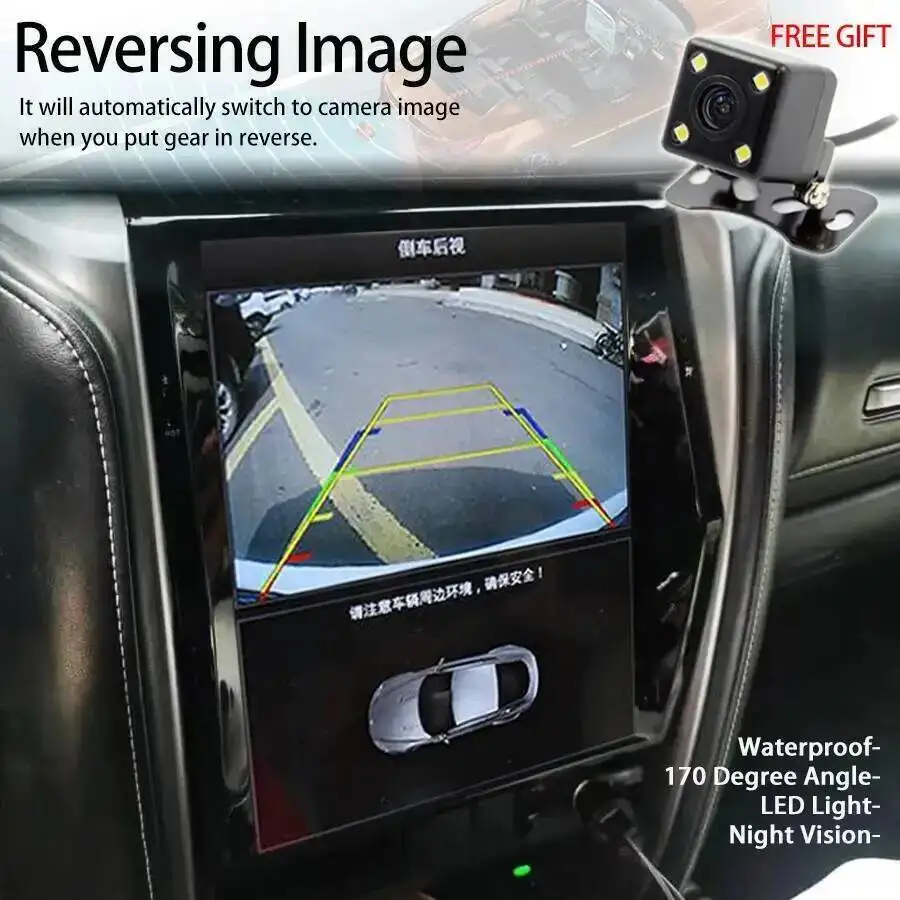 Carplay Vertical Screen For TOYOTA Fortuner HILUX Revo 2016-2022 Android 15 GPS 12.1'' Multimedia Video Player Stereo Car Radio - Image 6