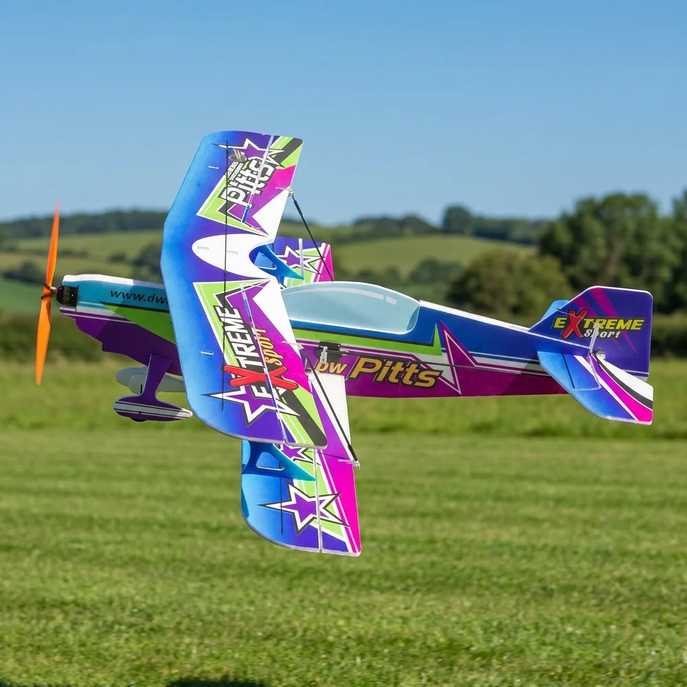 Micro Indoor PP Foam KIT Sport 3D Biplane 450mm Wingspan Pitts Lightest RC Plane Model RC MODEL HOBBY TOY HOT SELL PLANE