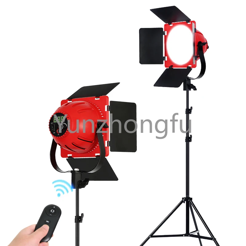 80w LED Video Light Bi-Color Redhead Light Film Studio Photographic Lighting Live Streaming Video Fill Lamp