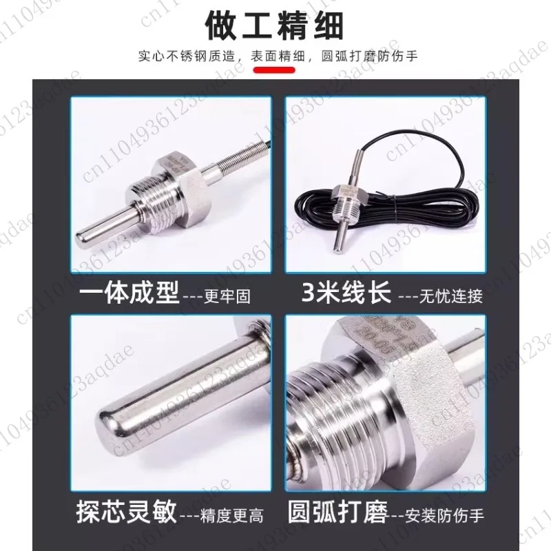 PT100 Screw Air Compressor Temperature Sensor G1/4 G1/8 3/8 PT100 1 Point 2 Point 4 Point