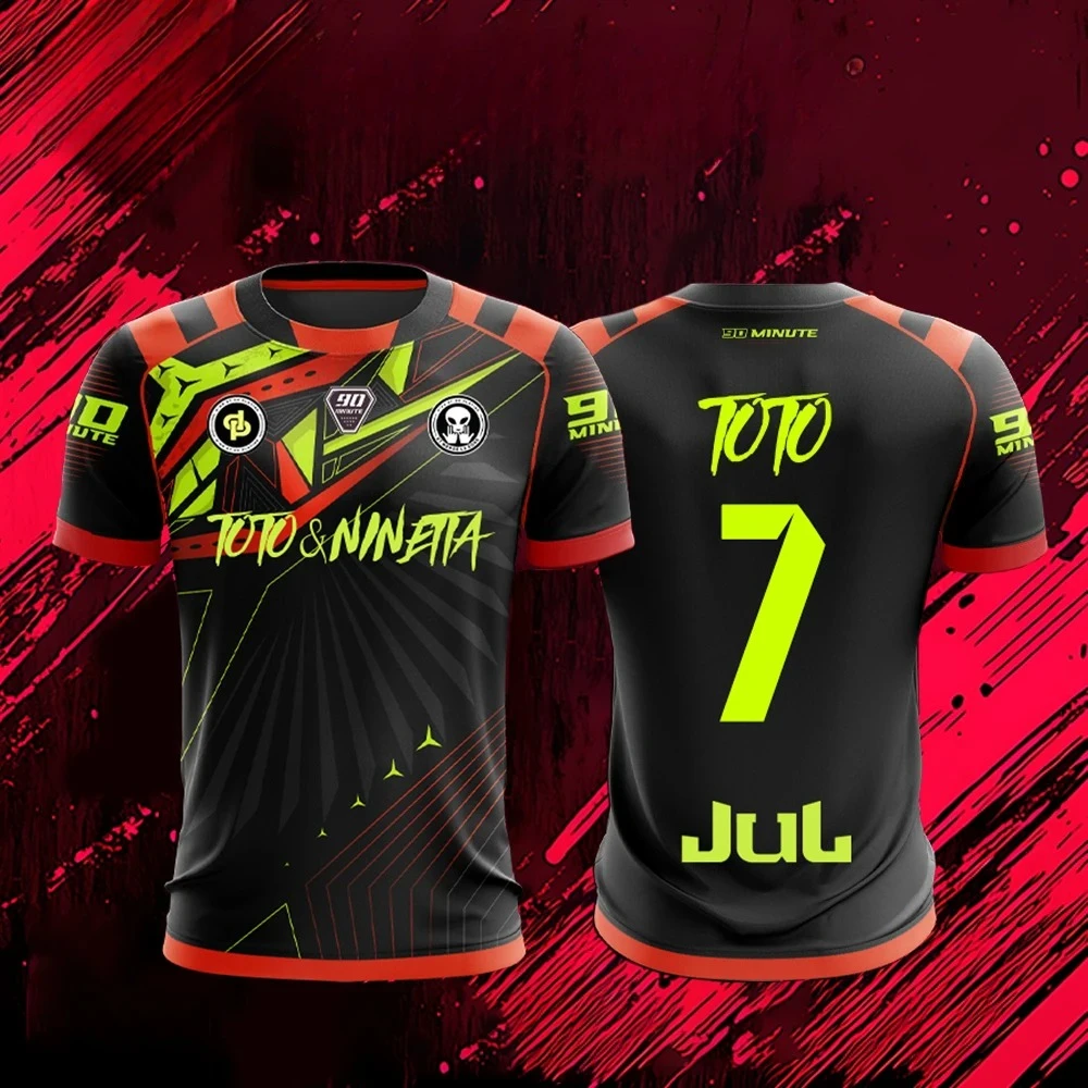 Nieuw Maillot JUL T-shirt Zomer Jeugd Ademend en sneldrogend Trainingsvoetbalshirts Unisex sporttruien