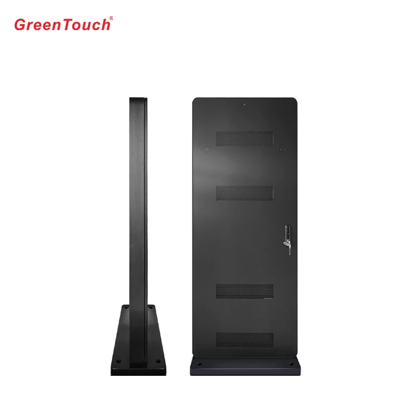 65 Inch Vertical Outdoor Digital Signage Kiosk IP55 Waterproof Capacitive Touch Totem High Brightness For Outdoor