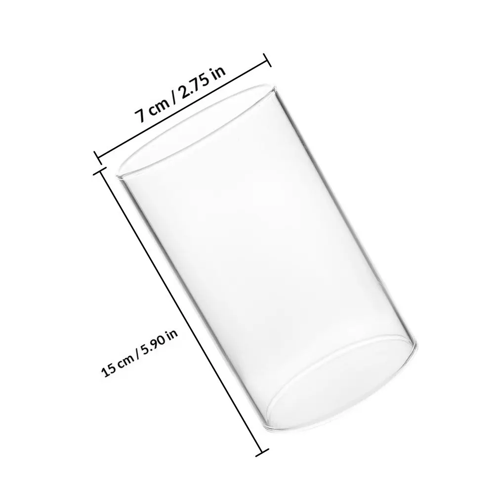 Picture 7: 4Pcs Glass Covers High Borosilicate Transparent Cylinder Candles Covers Windproof Dustproof Decorative Shades