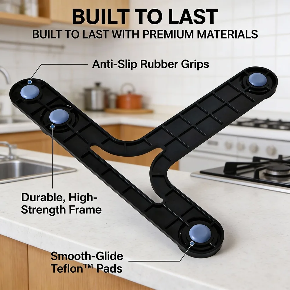 B13C Anti-Slip Sliding Board Durable Scale Replacement Part with Gliders & Cut-Outs for Secure Stand Protects TM7 Scale Function