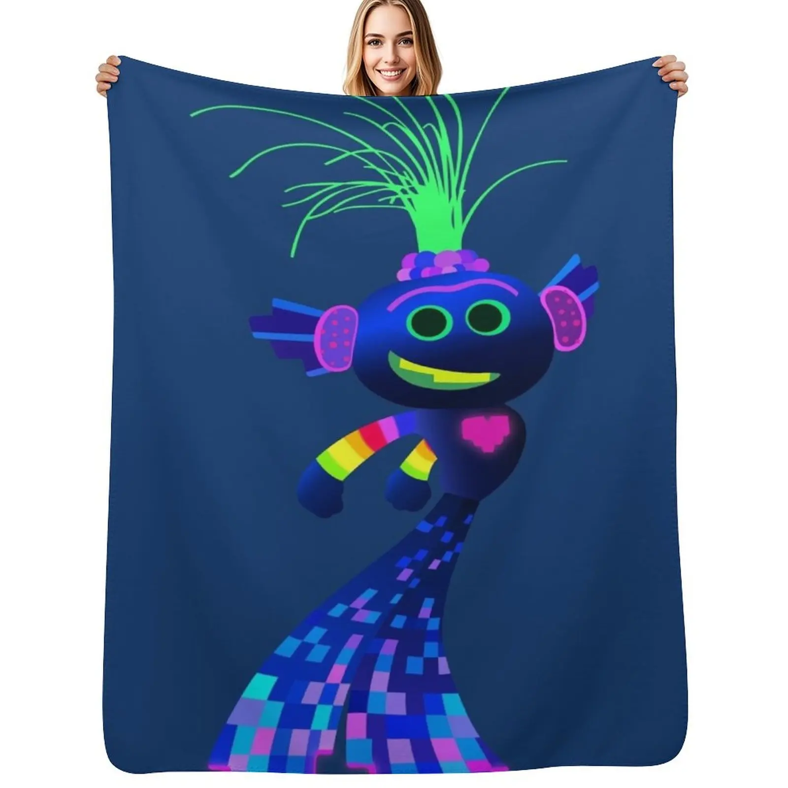 

King Trollex Throw Blanket Luxury St Hair bed plaid for winter Blankets