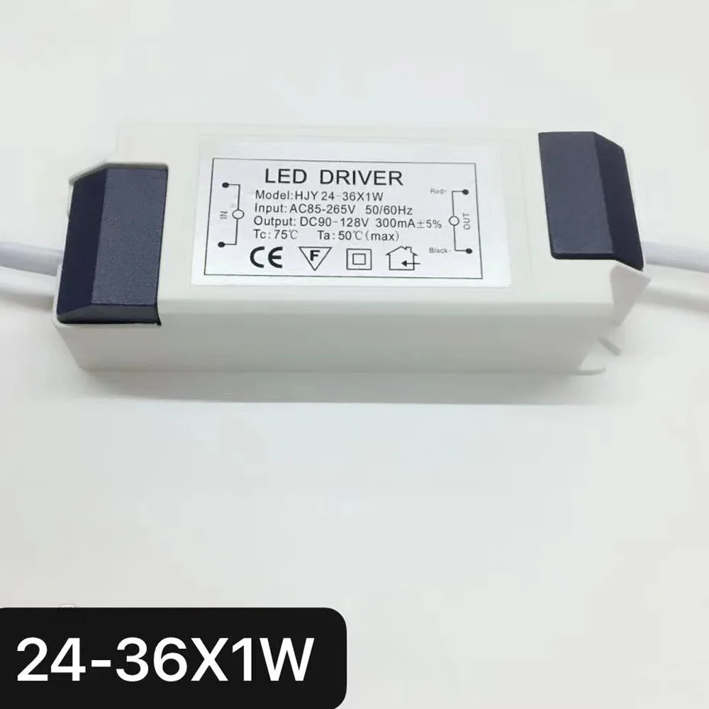 

5pcs 3w 5w 7w 9w 10w 12w 15w 18w 24w 36w Led Driver 300mA DC3-128V LED Power Supply for Downlight Panel Ceilling Light 110v 220v