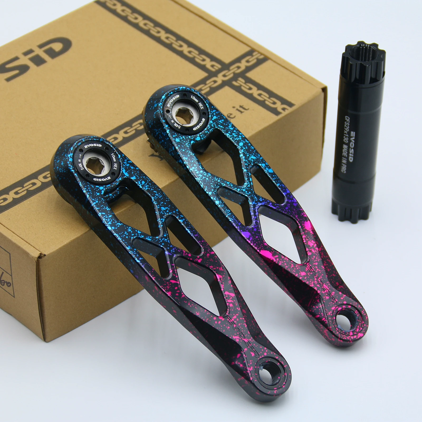 EVOSID MTB Bike Crankset 160/165/170/175mm Downhill Mountain Bicycle Crank Chainring 32T 38T MTB Bike Crank 11/12S For Enduro AM image 3