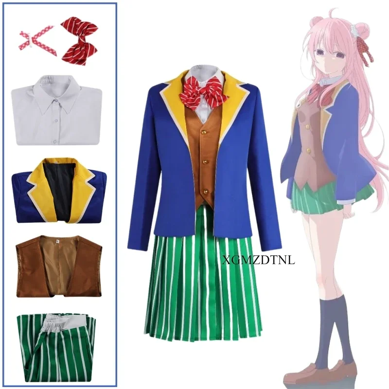 Matsuzaka Satou Cosplay Costume Anime Happy Sugar Life School Uniforms Sailor Suit Halloween Roleplay Party Women Girl Dress