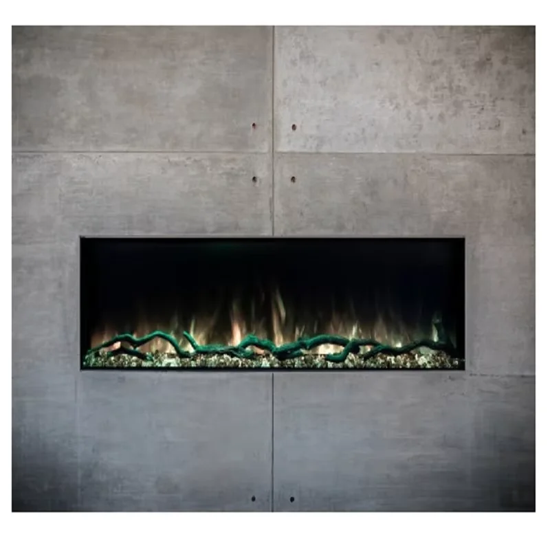 Hot Sale Modern Electric Fireplace Freestanding Metal Insert for Hotel Use LED Flame
