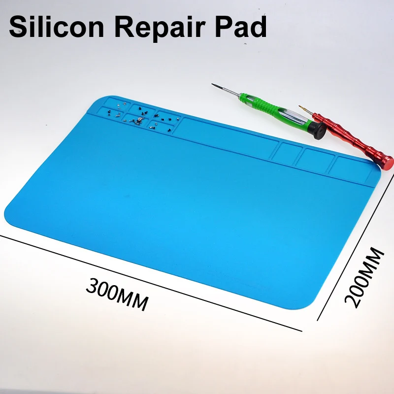 Repair Pad Insulation Heat-Resistant Soldering Station Silicon Mat Work Mobile Phone Repair Screwdriver Tools Kit