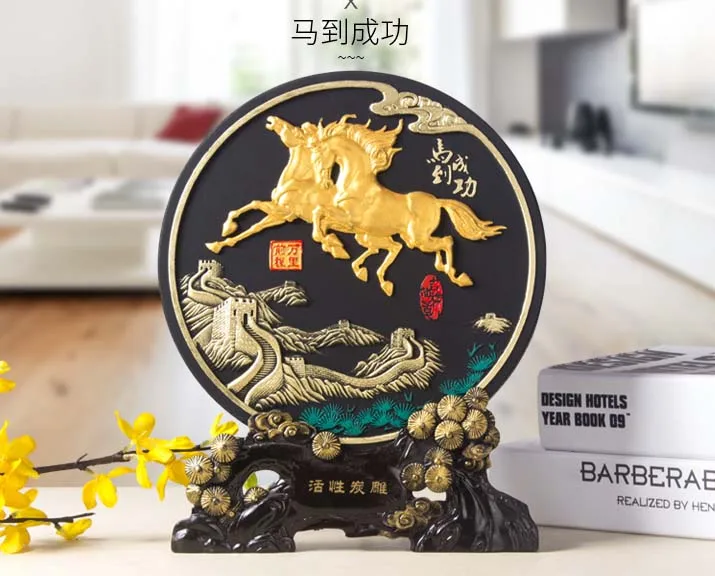 China Leader National gift- HOME office TOP decoration thriving business efficacious Mascot FENG SHUI Sculpture HORSE art