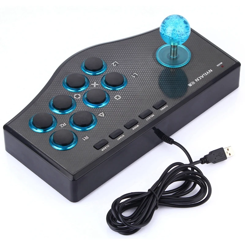 Pengendali Game berkabel Joystick arkade USB Rocker Game stik USBF untuk komputer PS3 PC Gamepad Console-A22K Gaming