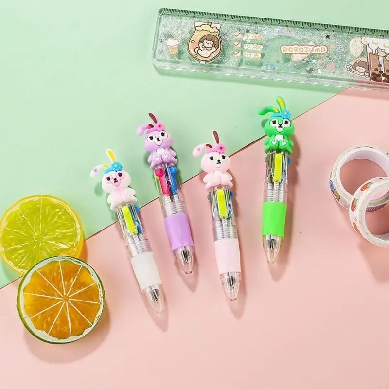 Разноцветный ручка 4 Color-in-1 BallPoint Pen 0,7 мм для написания журнала 203A