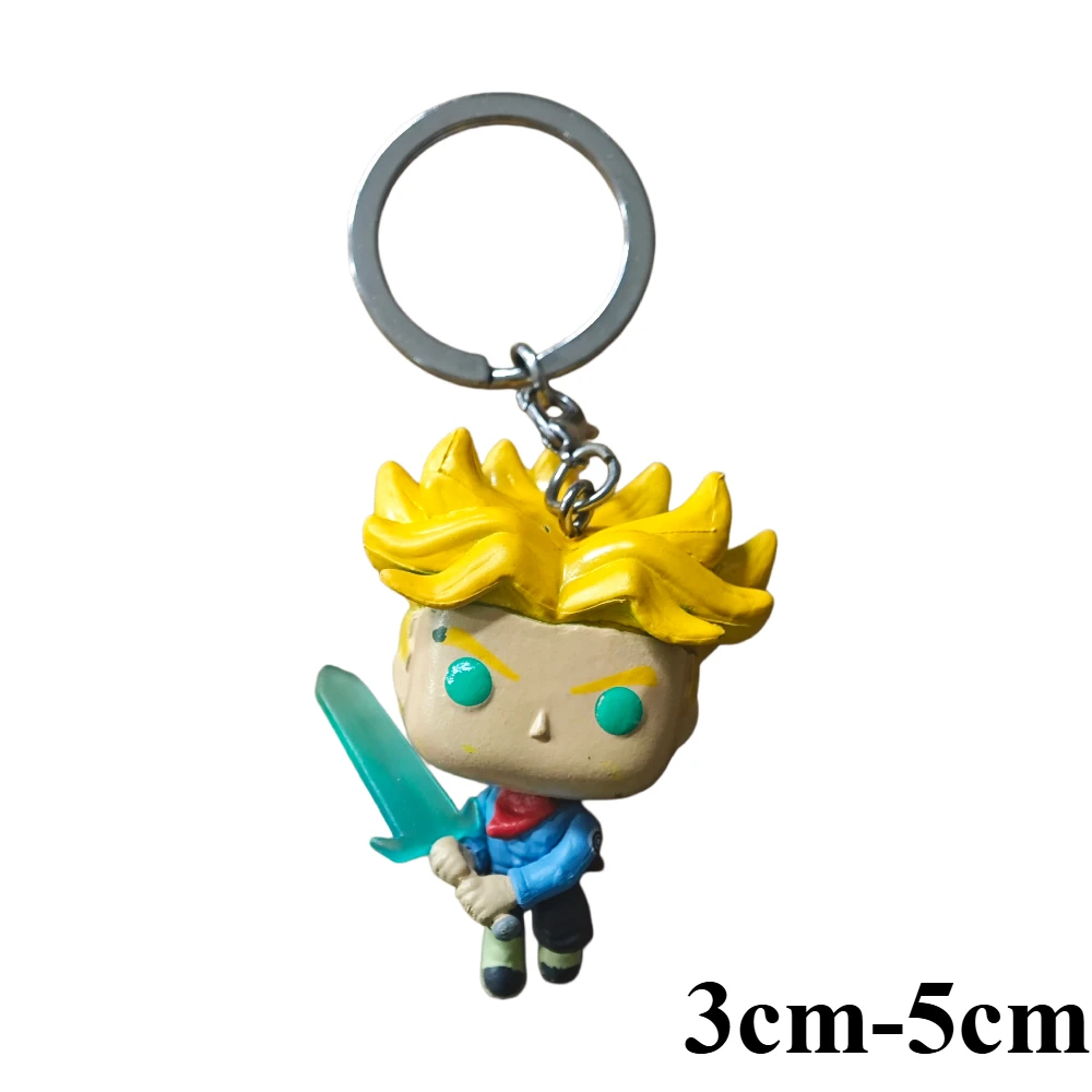 New Anime Pocket Keychain Goku Gohan Vegeta Piccolo Cute Vinyl Action Figure Toy Collection Model Gift - view 4