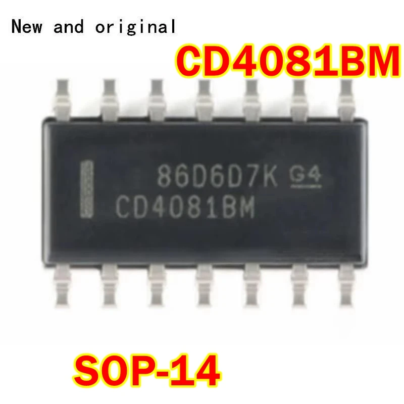 

New and original CD4081BM SOP-14 CMOS AND GATES