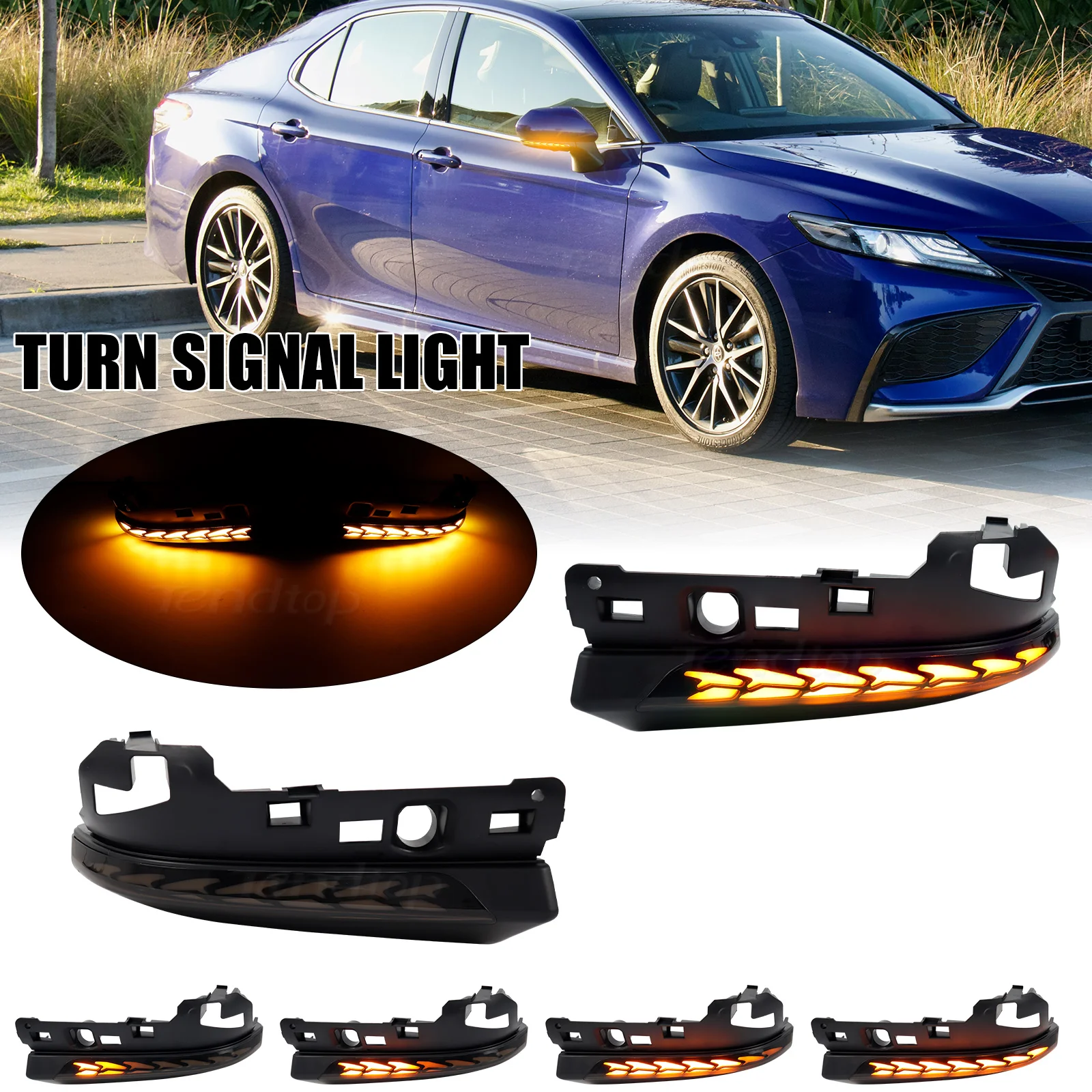 

Dynamic LED Turn Signal Lights Rear Mirror Indicator Flasher Lamp For Toyota Camry 2018-2023 CHR Prius XW50 Prius PHV Avalon