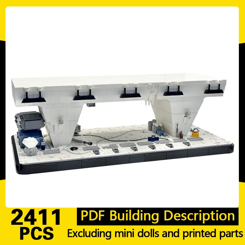 

Star Movies Model MOC Building Bricks Base Hangar Bay Diorama Modular Technology Gifts Holiday Assemble Children Toys Suit