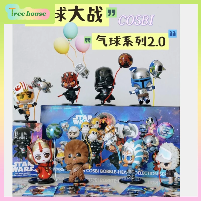 本物のホットトイズ-スターウォーズ-バルーン-cosbi-ブラインドボックス-ウェーブ-2、デザイナービニールミニフィギュア、かわいいコレクタブルアートトイ
