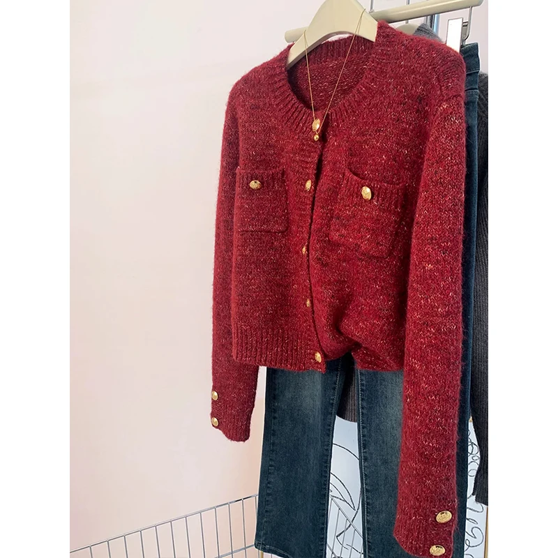 Red Ort Knitted Swe… - image