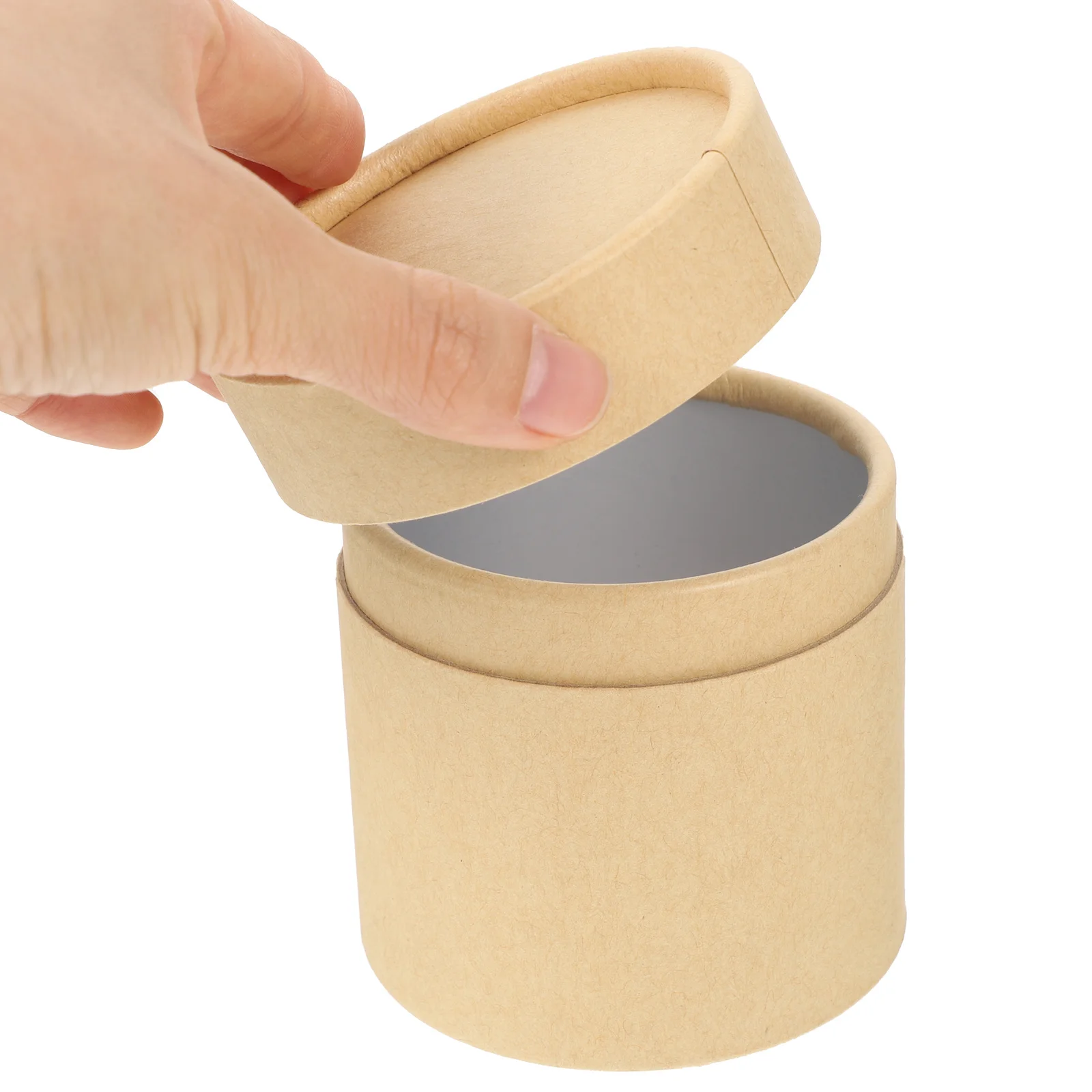 

4Pcs Kraft Paper Storage Tea Jars Household Kitchen Storage Multi-Function Canisters for Nuts Coffee Dried Fruits