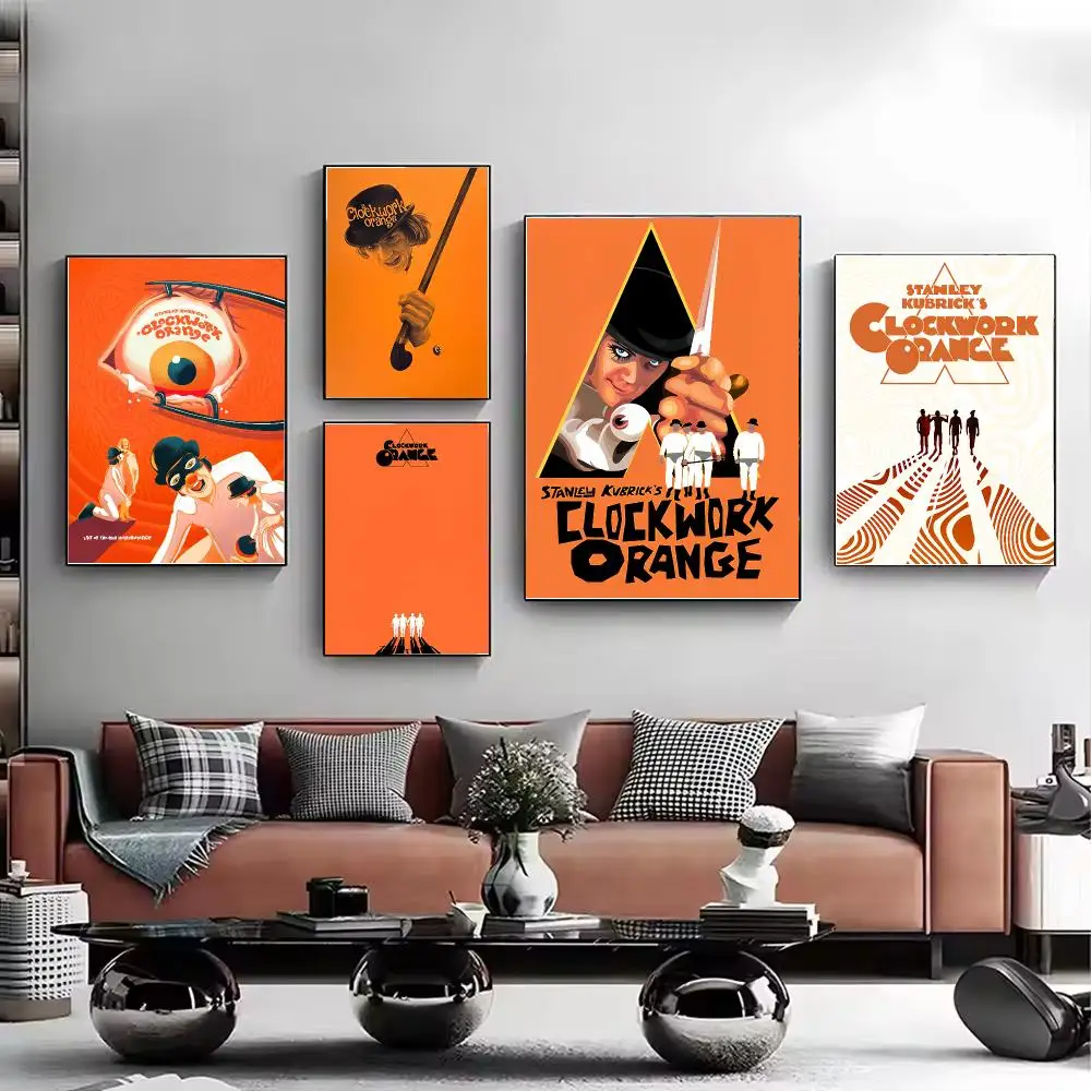 classic movie A Clockwork Orange Poster Stylish Wall Art for Living Room Bedroom Study Home Decor Gift