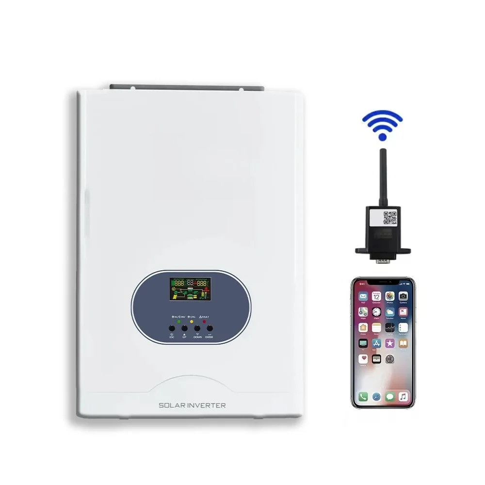 48VDC 5000W Solar Inverter With Split Phase 120V/240V Output and 30A AC Charging